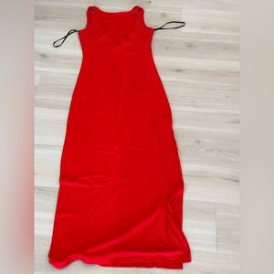 Red Forever 21 maxi dress
